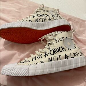 Converse Shoes Men's Size 9 Not A Chuck White Black Orange